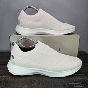 NEW Vessi Everyday Move Slip On Womens Size 10 Waterproof Shoes Light Pink White